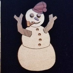 Holiday Jewelry - Snowman Brooch